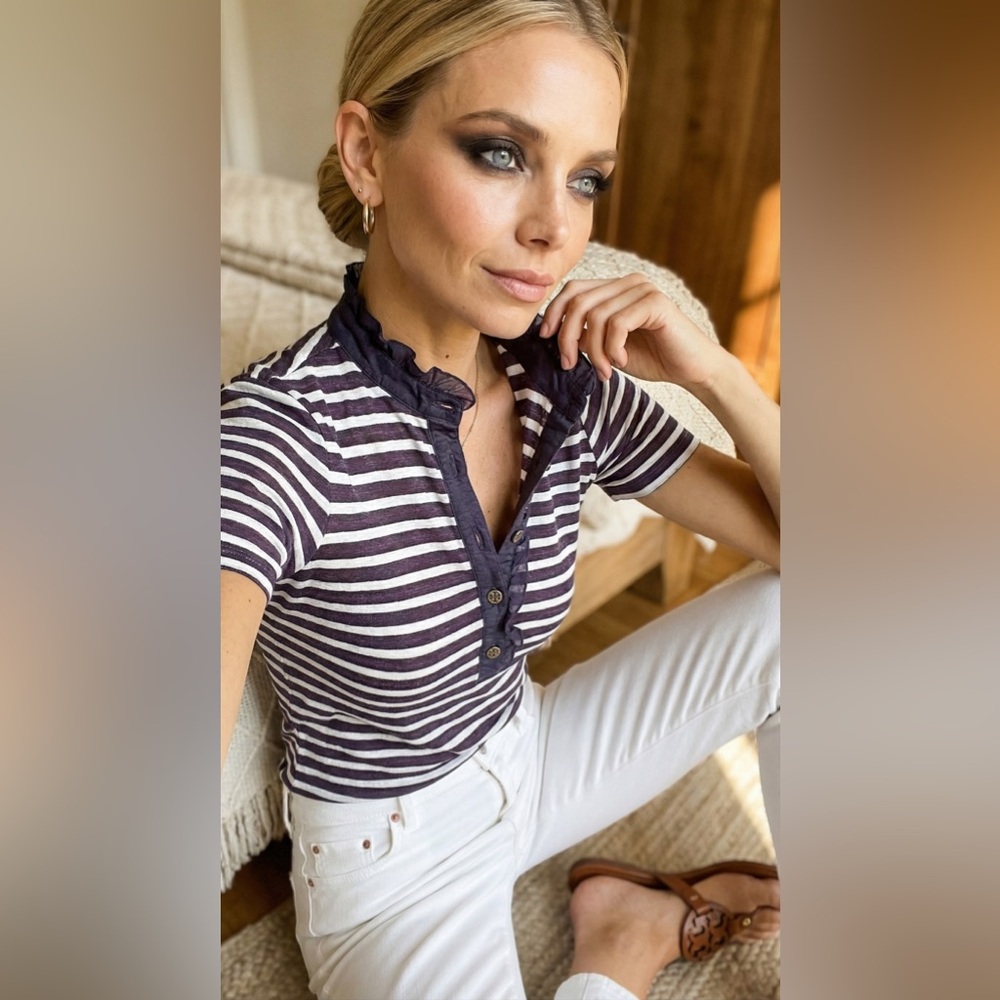 Tory Burch Striped Top - Sz S
